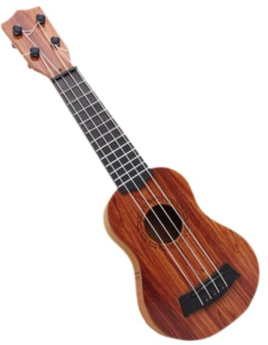 OFFSCH Ukelele Infantil para Juguete Musical Simulación de Guitarra para Principiantes y Educativos Color Moderna Accesorio para Intereses 35cm