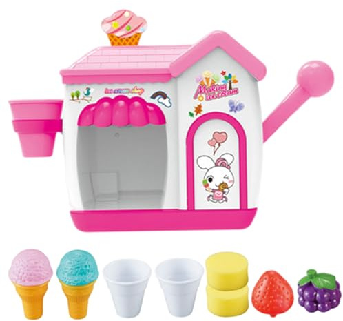 Trrymbbe Machine à Mousse de crème glacée pour Le Bain, Jouet de Bain moussant à la crème glacée sûr et Amusant, Ensemble Jeu gâteau Simulation en Plastique Portable, Jouets Baignoire pour Filles