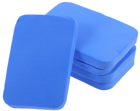 HEMOTON 5 Esponjas Suaves para Limpieza de Palas de Tenis de Mesa, Esponja de Goma Azul Portátil para Raquetas de Ping Pong, Cuidado sin Químicos para Mantenimiento Deportivo al