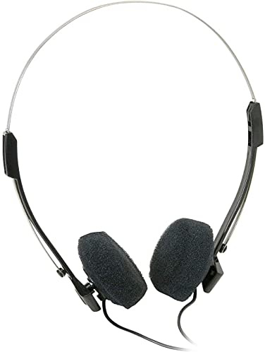 Parts Express Mini Stereo Lightweight Headphones with 4 Foot Cord