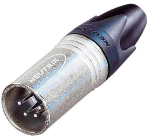 Neutrik NC4MXX XLR Kabelbinder schwarz/Silber