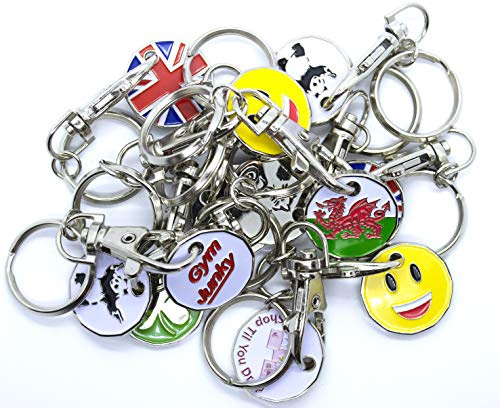 Harts 6 x Assorted New 12 sided Trolley locker Token (£1 coin size)
