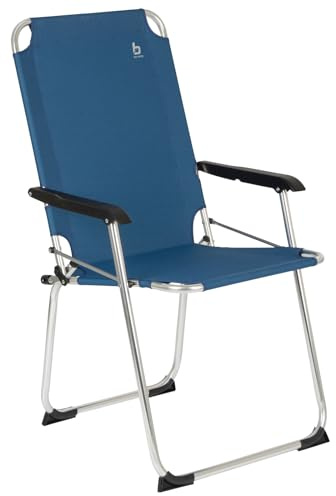 Bo-Camp Copa Rio Comfort XXL Alu Klappstuhl Campingstuhl Angelstuhl Gartensessel Strandstuhl 4 Farben blau, ‎Einheitsgröße