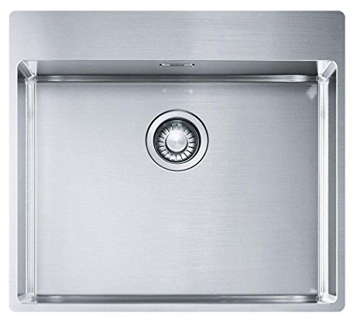 Franke Fregadero de cocina de acero inoxidable (seda) con caja individual BXX 210-54 TL 127.0369.295, color gris
