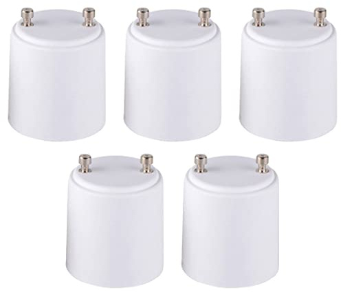 Newhouse Lighting GU24 to E26 Standard Bulb Adapter, 5-Pack, A2426E-5,White