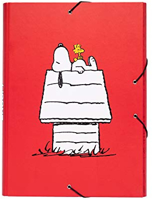 Grupo Erik Editores csg0049 Aktendeckel mit elastischen, Snoopy, Sammelmappe