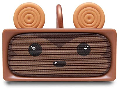 Mob – Mobility on Board - Enceinte Adorable - Baffle Bluetooth Puissante dotée de 3+3W (2 Drivers), d’Un Micro et d’Un Mode stéréo - 3 à 5 Heures d'autonomie (Singe)