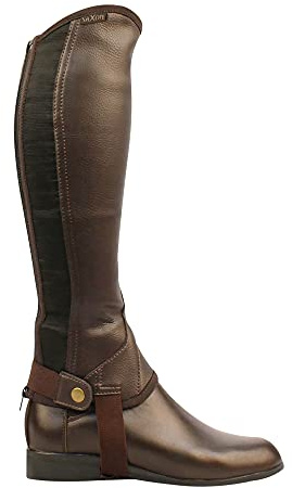 Saxon Kinder Equileather Halb Chaps (S) (Braun)