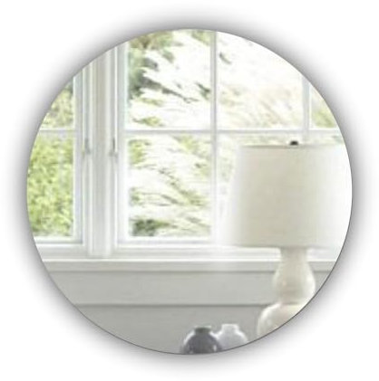 Round Wall Mounted Acrylic Mirror: Frameless, Easy to Stick, Strong, Lightweight