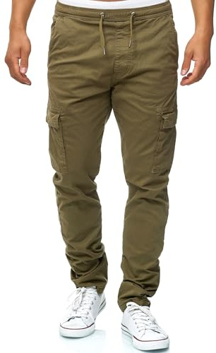 Indicode Hommes Broadwick Cargo Pants | Pantalon Cargo en Coton avec 6 Poches