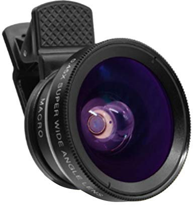 Hemobllo 2 in 1 Phone Camera Lens Kit, 12.5X Macro Lens for iphone, 0.45X Wide Angle for iPhone, Android