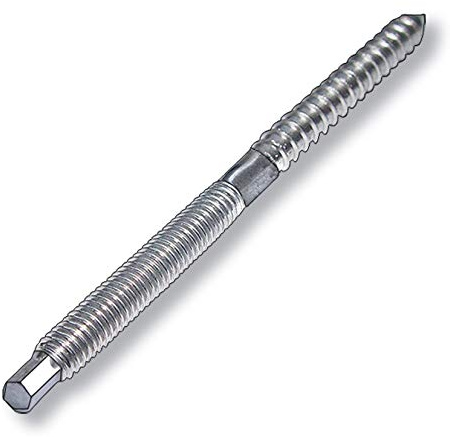 Stockschrauben M12 x 250 mm mit Sechskantantrieb A2 Edelstahl 10 Stück