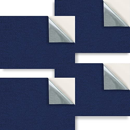 Stick & Go Repositionable Self Adhesive Dolls House Wallpaper 1:24 Scale (Set of 4 Sheets) - Dark Blue Carpet - No. 50