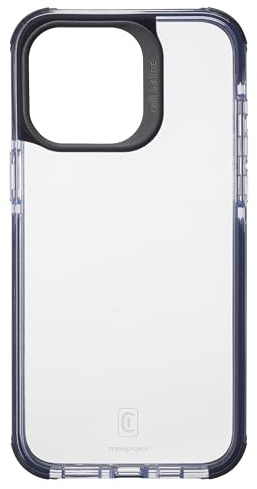 cellularline - Tetra Force Strong Guard - iPhone 15 Pro Max - Custodia flessibile Ultra-Protettiva, Anti-Shock con Tecnologia Antibatterica Integrata - Trasparente