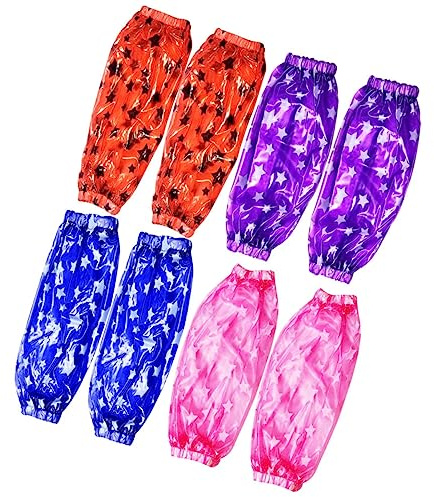 Healeved Manguitos De Soldadura 4 Pares Sobremanga Mujer Manguito De Limpieza Manguito De Cocina Manguito Impermeable Pentagrama De Las Mujeres Protector Manguitos Reutilizables