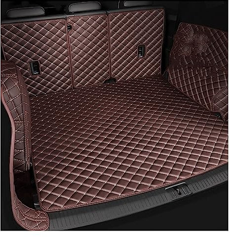 IITA Kofferraumschutz Matte Luxus Allwetter Custom Kofferraum Matte Für Vw Alle Modelle Für Polo Für Golf 7 Für Tiguan Auto Zubehör Antirutschmatte Kofferraum (Farbe : Black Red 2)