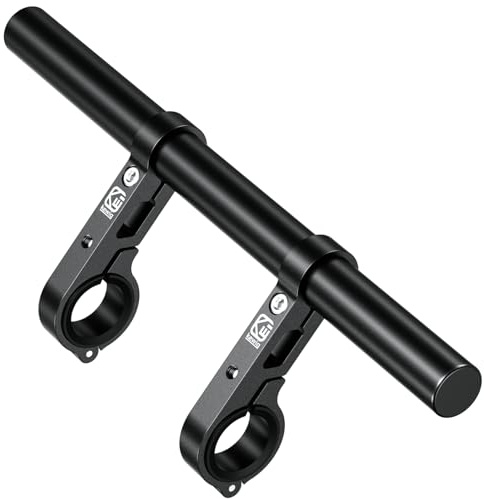 BRCOVAN Aluminum Alloy Handlebar Extender Extensions with 11.81'' Long Cross Bar with Double Clamp Mounting Base Fit 0.875'' / 1'' / 1.125'' / 1.26'' Handlebars for Bike Bicycle Motorcycle Scooter ATV