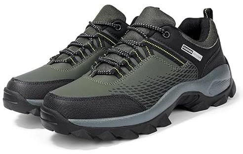 Hixingo Chaussures de Randonnée Homme, Chaussure Randonnée Homme Femmes Plein Air, Imperméable Respirant Chaussure de Marche Homme, Antidérapant Chaussure de Randonnée Homme