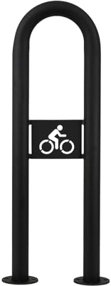 MoriaDesign Support vélo au sol pour 2 vélos 80 x 25 cm - support gain de place, VTT & E-Bike, poudré & galvanisé