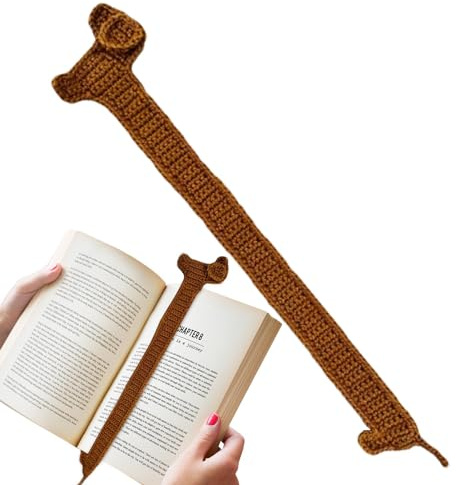 2 Stück Einzigartiges Gestricktes Hunde-Lesezeichen Gestrickt Hund Lesezeichen Dackel Lesezeichen Kreative Handgemachte Häkeln Dackel Lesezeichen Für Männer, Frauen