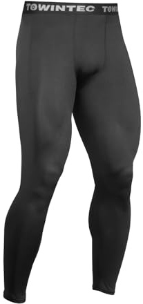 Towintec Pantalones de Compresion para Hombre Pantalones Interiores Leggings Mallas Baloncesto Funcionales Transpirables Correr Gimnasio Capa Base de Secado rápido para Deporte Yoge Gimnasio