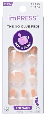 KISS imPRESS TOENAILS - BLANC CHIC
