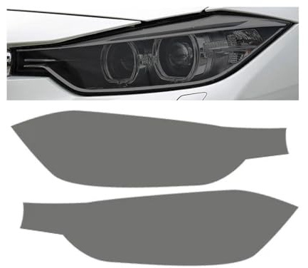 Rufutle Scheinwerfer Tönungsfolie für BMW 3er F30 F31 Touring, Autoscheinwerferfolie, getönt, schwarz, transparent, Aufkleber, vorgeschnitten