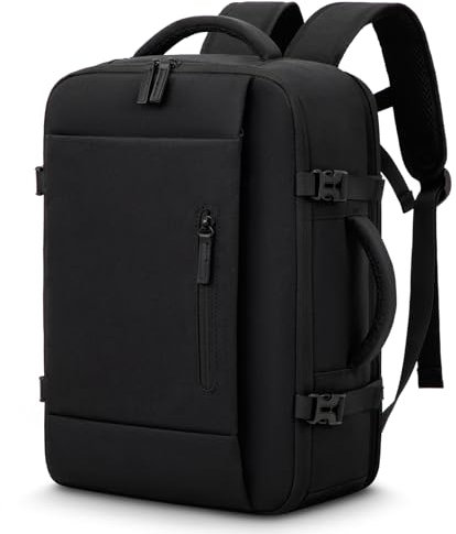 LOVEVOOK Handgepäck Rucksack 40x30x20 für Ryanair, Klein Reiserucksack Handgepäck Flugzeug 14 Zoll Laptop Rucksack, 24L Handgepäck Tasche Koffer Travel Backpack für Herren Damen, Schwarz