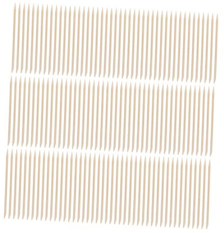 DEARMAMY 300piezas Palillo De Madera Para Limpiar Uñas Herramientas De Manicura Para Decoración De Uñas y Empujador De Cutículas Para Uso Salón o Casa