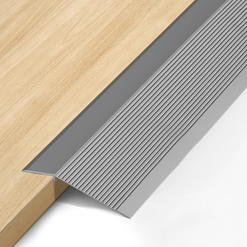 Aluminium dörrtröskelramp – 0,9 m x 100 mm – självhäftande övergångsprofil höjdutjämning 8–40 mm, dörrtrösklar list, dörrgolv, övergångslist för dörröppningströmmar, ramper, trä, laminat,kakel