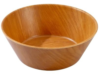 Cuenco grande de madera for ensalada y fruta, cuencos decorativos de estilo rústico for presentación de alimentos, perfectos for la decoración de la mesa de la cocina, centro de mesa for exhibición de