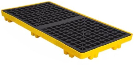 Modular Oil Spill Containment Tray with Drain, Anti-Leakage Spill Pallet, 120x60x10cm, Heavy-Duty Spill Platform, 1 Pack for Garage & Indust
