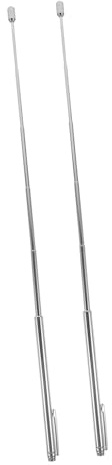 Parliky 2 Pièces Baguettes Sourcier Acier Inoxydable Bâtons Rétractables pour Détection Eau Outils Légers et Durables pour Radiesthésie Extérieure