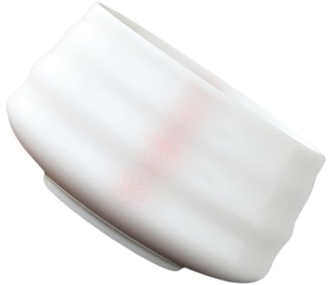 MAGICLULU Tazón de Matcha Japonés de Cerámica Boquilla para Verter Taza Pequeña para Ceremonia del Té Tradicional Color Rosa Esmaltado Adecuado para Té Verde y Uso Hogar