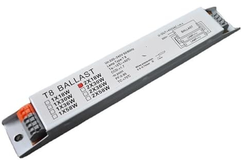 reattore elettronico 220-240 V AC 2x18 W/2x30 W/2x58 W/2x36 W/1x36 W/1x18 W Ampia Tensione T8 Alimentatore Elettronico Lampada Fluorescente Reattori Trasporto di Goccia(1x18W)