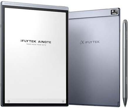 iFLYTEK AINOTE Air 2 Bundle – 8.2 E Ink AI Note-Taking Tablet with Stylus, 4096 Pressure Levels, Digital Notebook with Voice-to-Text Transcription, Multi-Languages Support (Renewed)