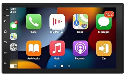 Tablet per auto Doppio touch screen con wireless per Apple CarPlay e schermo Android Auto per telecamera di retromarcia per auto