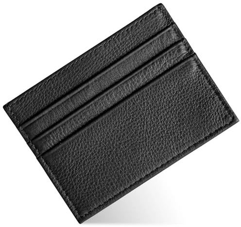 KNUIUYY Porta Tarjetas de Tecnología Anti-Robo RFID, Tarjetero Hombre y Mujer, Tarjetero de Crédito Premium, Cartera Delgada para Hombre y Mujer, Tarjeteros y Dinero con Monedero