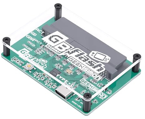 YUEHISY Grabador de Tarjetas de Juego, Herramienta de Copia de Seguridad ROM USB, Cable Tipo C, Actualización de Firmware, Soporte para Guardado Múltiple, para Cartucho Gameboy GBA