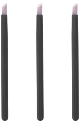Ipetboom 3 Palitos para Lijar Uñas de Cuarzo Negro Herramienta para Quitar Piel Muerta y Cutículas Varilla para Pulir Uñas Portátil Cuidado de Manos