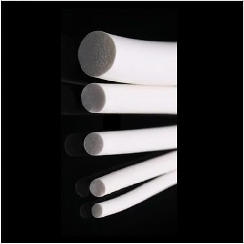 Bande de mousse de caoutchouc de silicone blanche – 2 mètres de long, 1 à 25 mm de diamètre, solution polyvalente d'étanchéité et d'isolation (1 pièce)(Diameter 14mm)