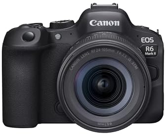 Canon EOS R6 Mark II Full Frame Mirrorless Camera & RF 24-105mm F4-7.1 IS STM | 24.2-megapixels, up to 40fps continuous shooting, 4K 60p, up to 8-stops IS and Dual Pixel CMOS (Renewed)