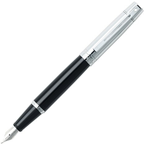Sheaffer 9325-0F Füllhalter 300 mit Gold Tone Trim, glänzend schwarz