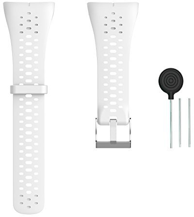 WEINISITE Correa para Polar M400,Silicona Repuesto Pulsera para Polar M400/Polar M430 Running Watch (Blanco)