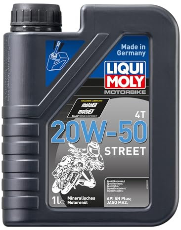 LIQUI MOLY Motorbike 4T 20W-50 Street | 1 L | Motorrad 4-Takt-Öl | Art.-Nr.: 1500