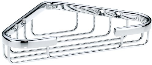 kela Eckablagekorb Brass, Messing, silber glänzend, verchromt, 21915