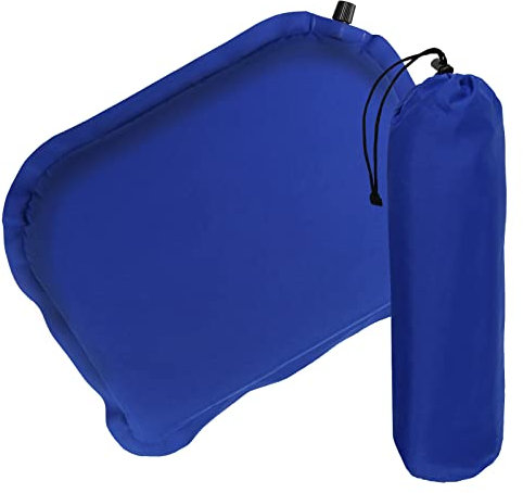 ALPIDEX Selbstaufblasendes Camping Sitzkissen 40 x 30 x 3,8 cm Stadion Thermo Kissen Isolierend Outdoor Sitzmatte Ultraleicht, Farbe:Balance Blue
