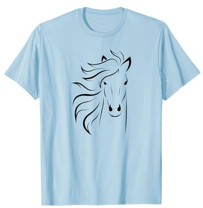 Pferd Silhouette, Ross, Hengst, Stute, Fohlen, Pony T-Shirt T-Shirt