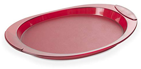 Omada Design Bandeja de servicio de 52 x 35,5 cm con interior resistente a los arañazos de color, ideal para 6 tazas de café, aperitivos y catering, apto para lavavajillas, Happy Drink Line