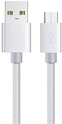 Pour Galaxy A10 Câble Micro USB Chargeur de téléphone portable avec câble de charge rapide 2 m pour Samsung Galaxy A10 A7 2018 A6 A6+ J6 J6 + J4+ Câble de synchronisation (Gris)